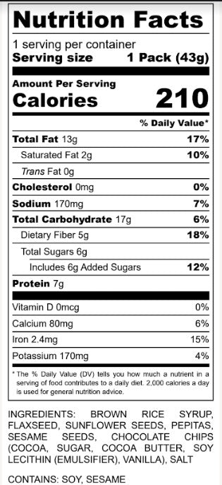 Chocolate MonBar - Pk of 12